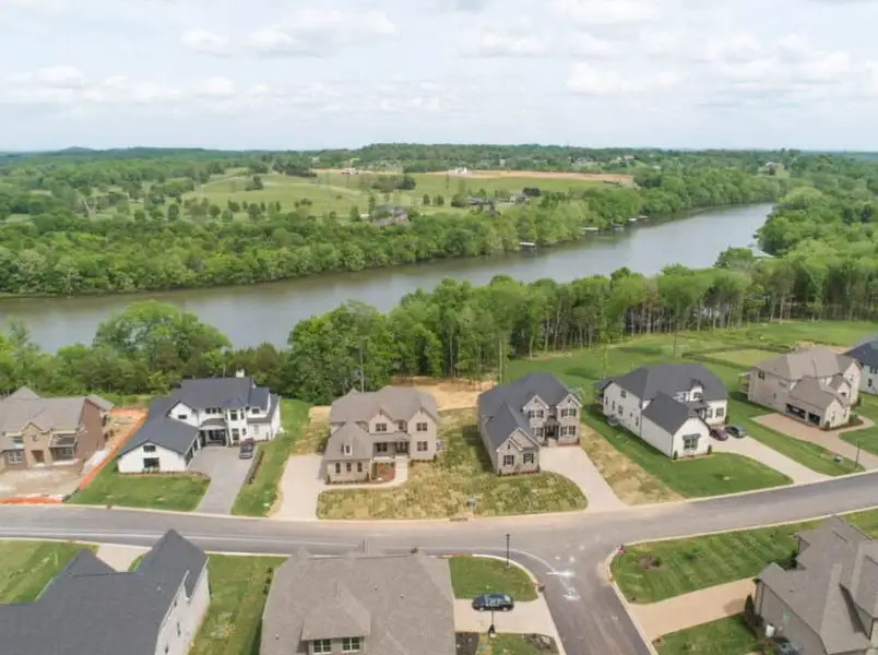 Aerial view of the Watermill community in Lebanon, TN, showing layout and nearby surroundings (Image 1). Aerial view of the Watermill community in Lebanon, TN, showing layout and nearby surroundings (Image 1).