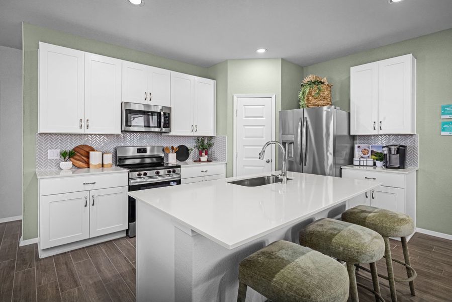 Furnished interior in a model home at Cascade in Liberty Hill (Image 7).