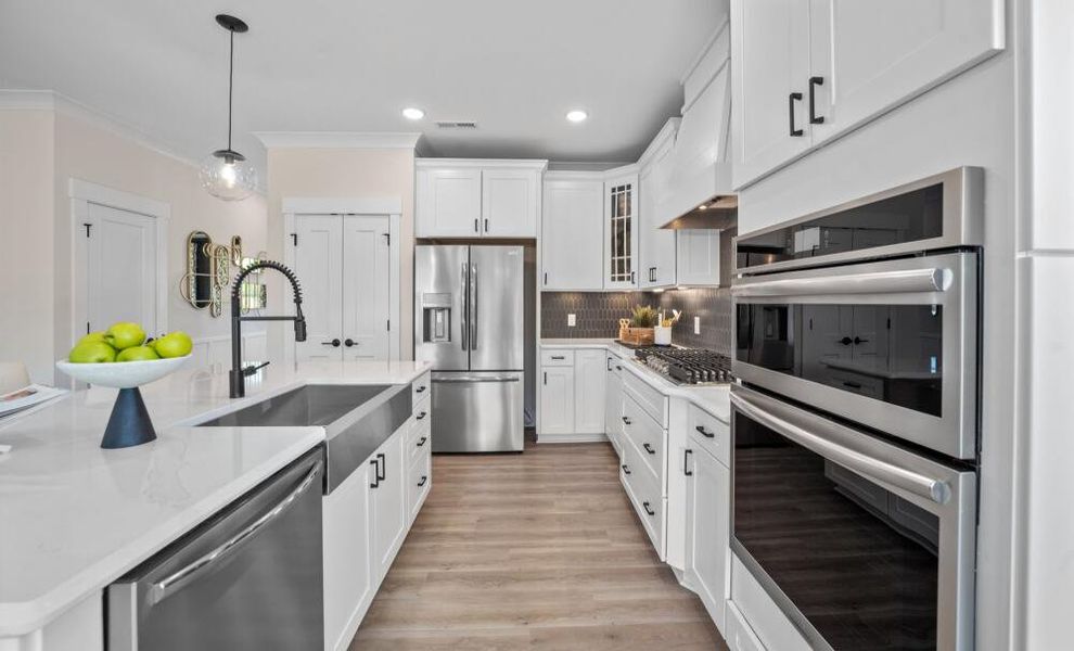 Furnished interior in a model home at Monterra in Kernersville (Image 11).