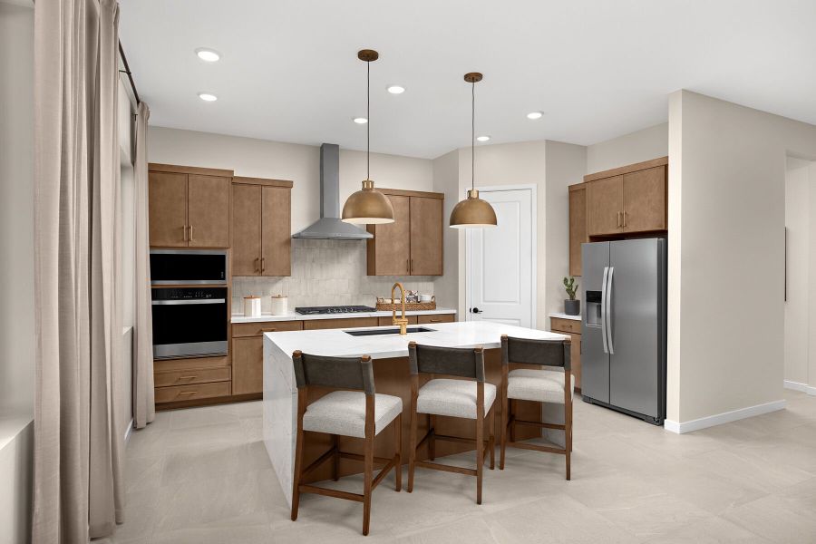 Furnished interior in a model home at Soleo in San Tan Valley (Image 8).