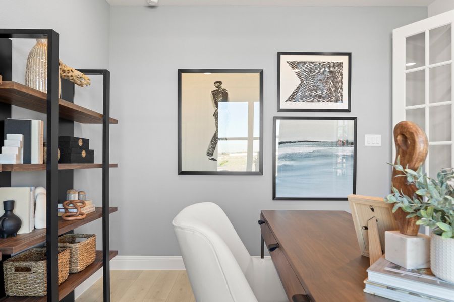 Furnished interior in a model home at Creekside in Royse City (Image 70).