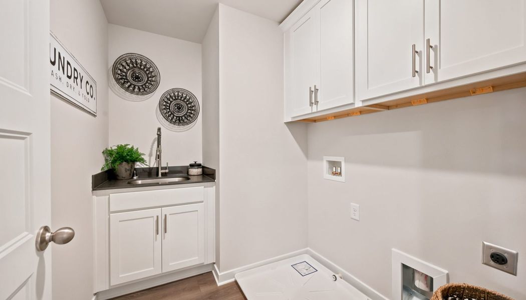Furnished interior in a model home at Greenefield in Cartersville (Image 42).