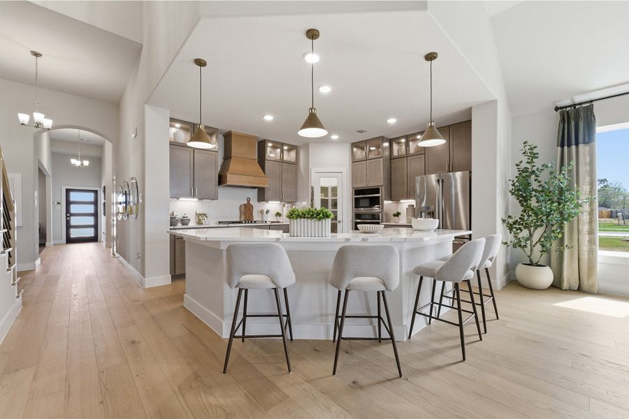 Furnished interior in a model home at Sundance Cove in Crosby (Image 40).