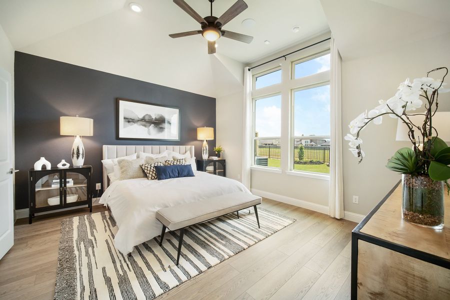 Furnished interior in a model home at Jordan Ranch: Signature Series in Katy (Image 8).