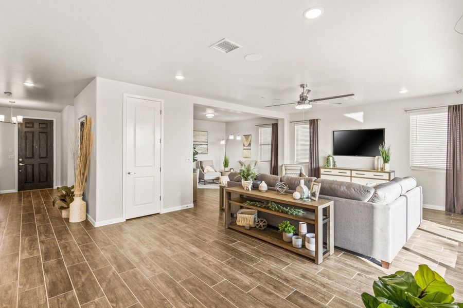 Furnished interior in a model home at Hillside Park in El Paso (Image 40).