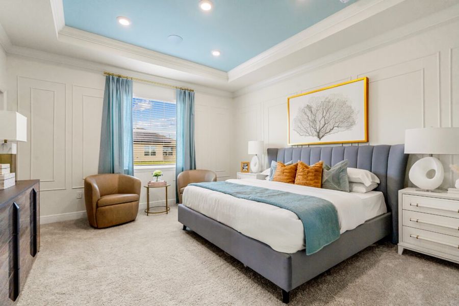 Furnished interior in a model home at Eden Hills in Lake Alfred (Image 12). Furnished interior in a model home at Eden Hills in Lake Alfred (Image 12).