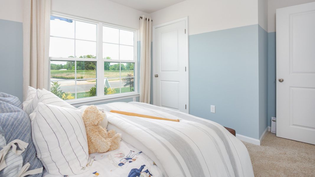 Furnished interior in a model home at Foxtail in Yadkinville (Image 20).