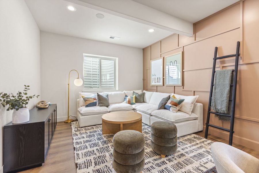 Furnished interior in a model home at Barefoot Lakes in Firestone (Image 45). Furnished interior in a model home at Barefoot Lakes in Firestone (Image 45).