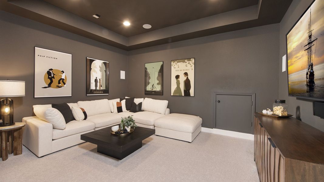 Furnished interior in a model home at Briarley 60' in Montgomery (Image 14). Furnished interior in a model home at Briarley 60' in Montgomery (Image 14).