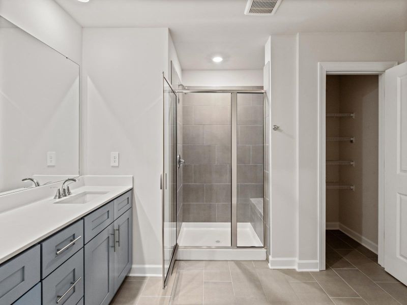 Furnished interior in a model home at Russell Grove - Rolling Hills Series in Charlotte (Image 12).