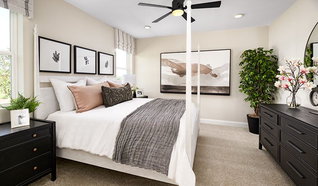 Furnished interior in a model home at The Glen in Colorado Springs (Image 27).