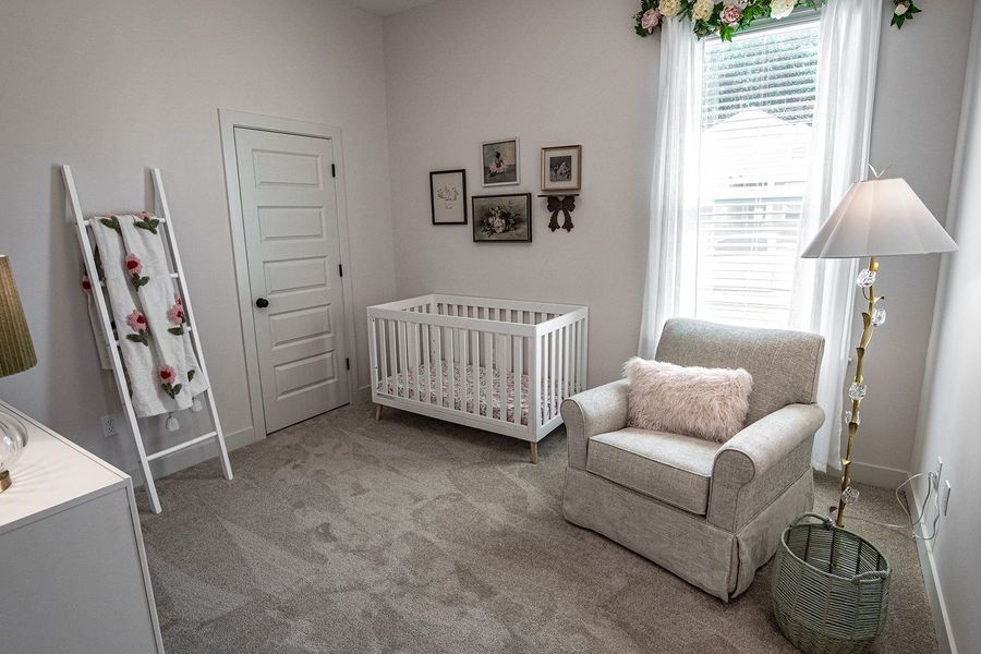 Furnished interior in a model home at Amherst in Cordova (Image 26).