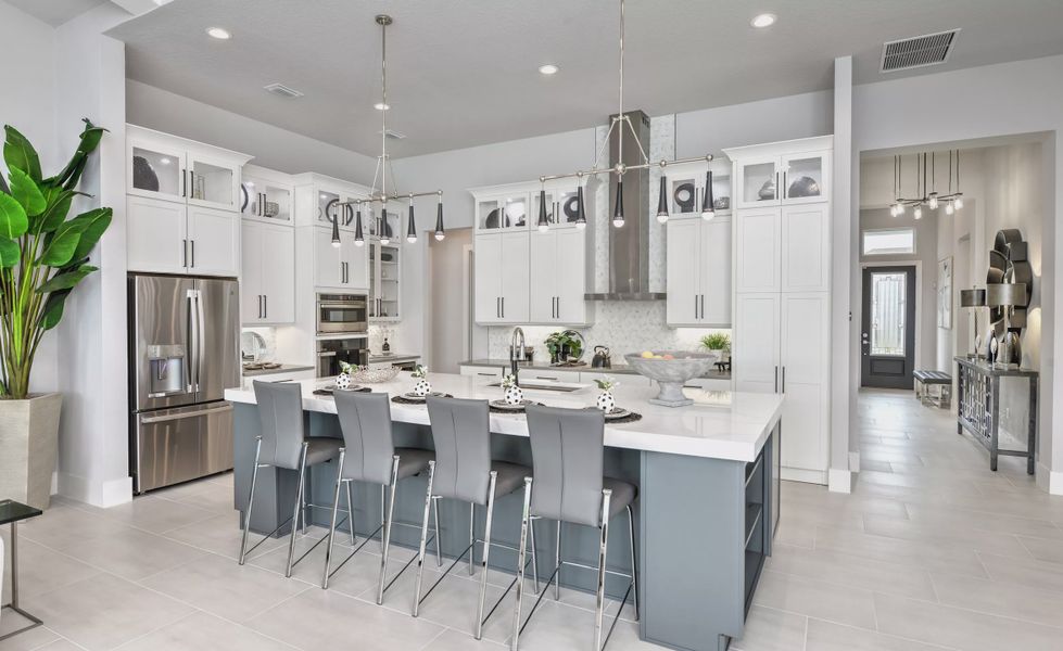 Furnished interior in a model home at Mosaic in Daytona Beach (Image 36).