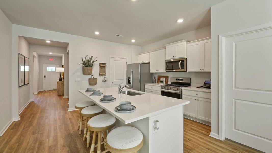 Furnished interior in a model home at Pineview North in Summerville (Image 6).