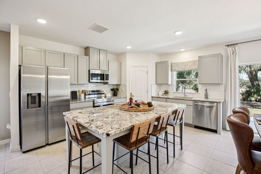 Furnished interior in a model home at Oak Creek Preserve in Lakeland (Image 5).