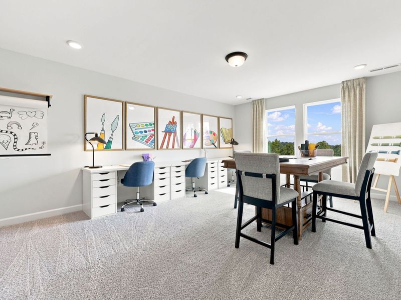Furnished interior in a model home at Montrose in Aberdeen (Image 29).