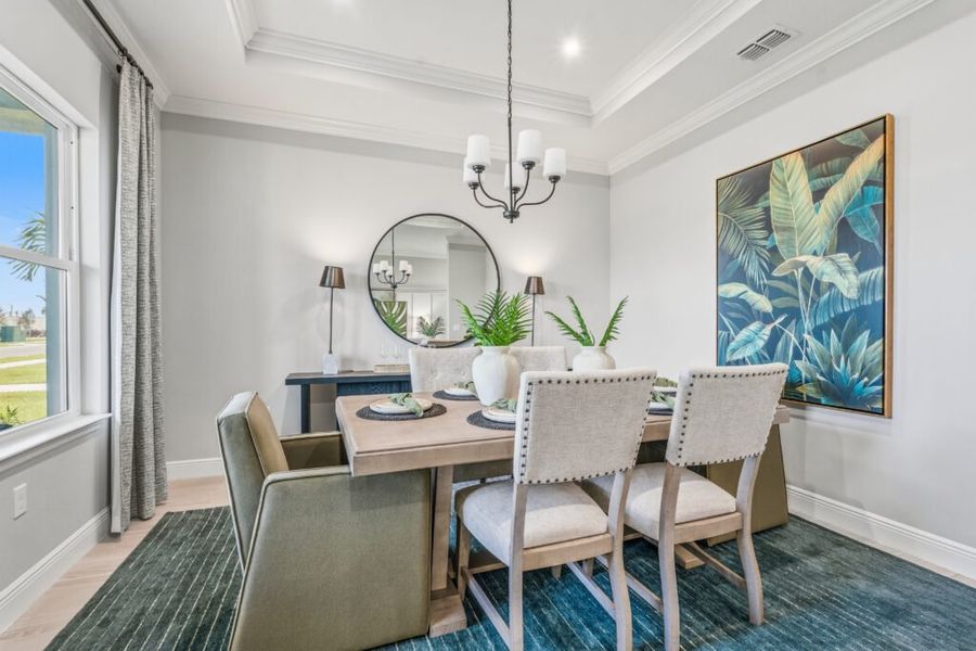 Furnished interior in a model home at Pineapple Grove in Fort Pierce (Image 9). Furnished interior in a model home at Pineapple Grove in Fort Pierce (Image 9).