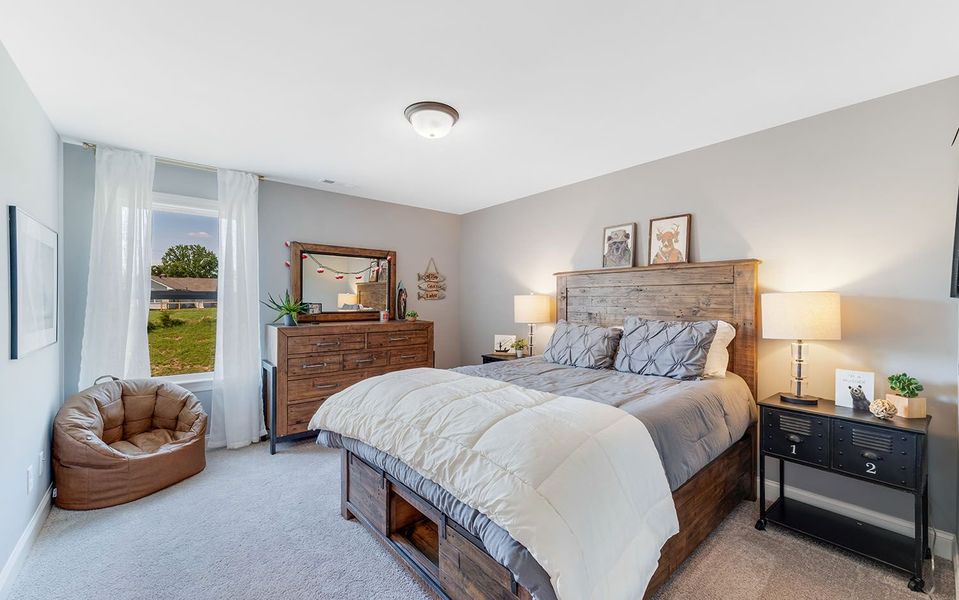 Furnished interior in a model home at The Retreat at Norman Farm in Hendersonville (Image 41).