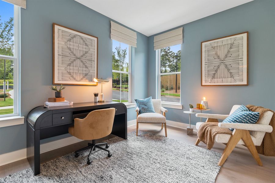 Furnished interior in a model home at Celesta in Scottdale (Image 6). Furnished interior in a model home at Celesta in Scottdale (Image 6).