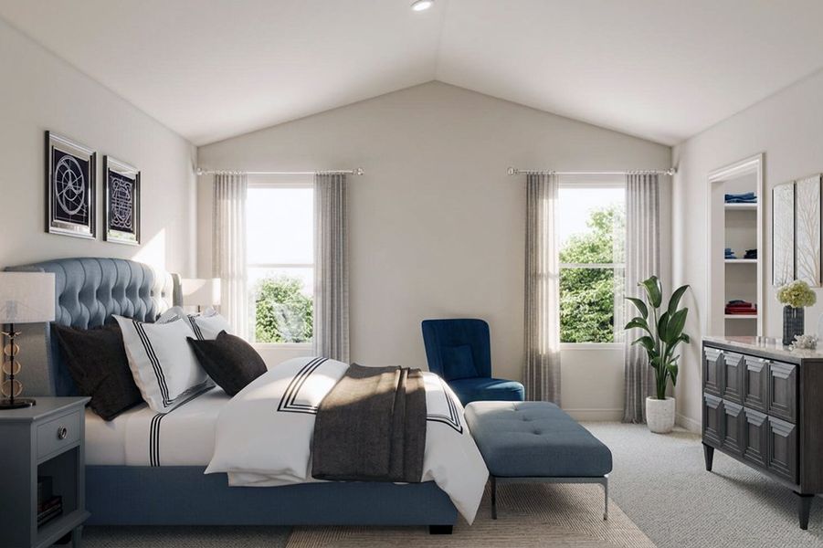 Furnished interior in a model home at Treaty Oak in Granbury (Image 8).