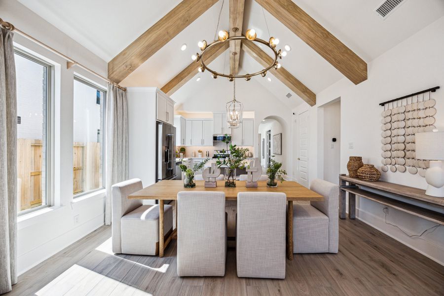 Furnished interior in a model home at Candela South - 40' in Richmond (Image 10).
