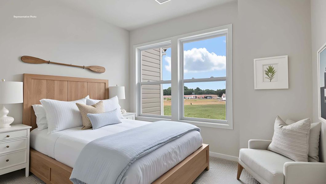 Furnished interior in a model home at Skybrook Corners in Huntersville (Image 14).