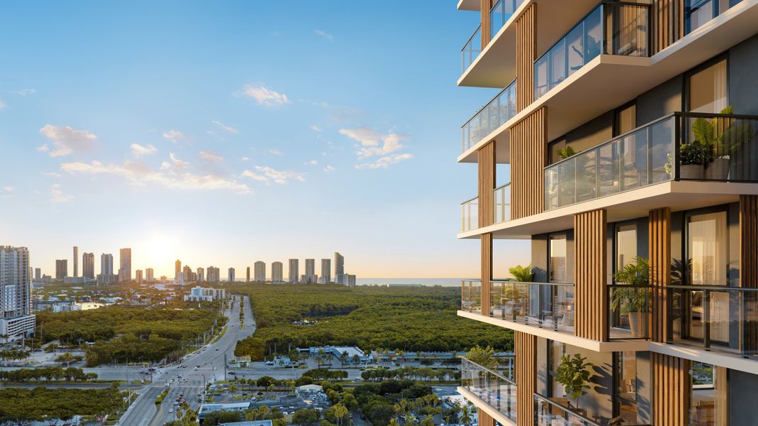 Condo located in The William, North Miami Beach, highlighting architectural design (Image 3).