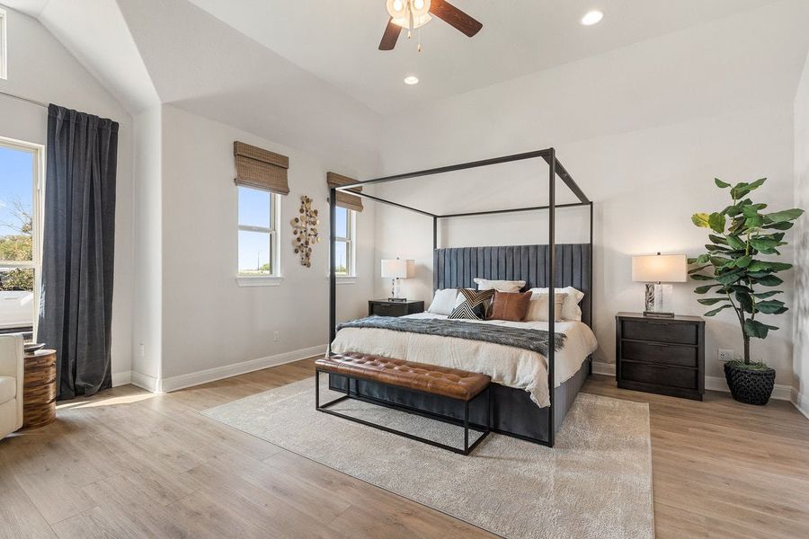 Furnished interior in a model home at Sage Hollow in Kyle (Image 8). Furnished interior in a model home at Sage Hollow in Kyle (Image 8).