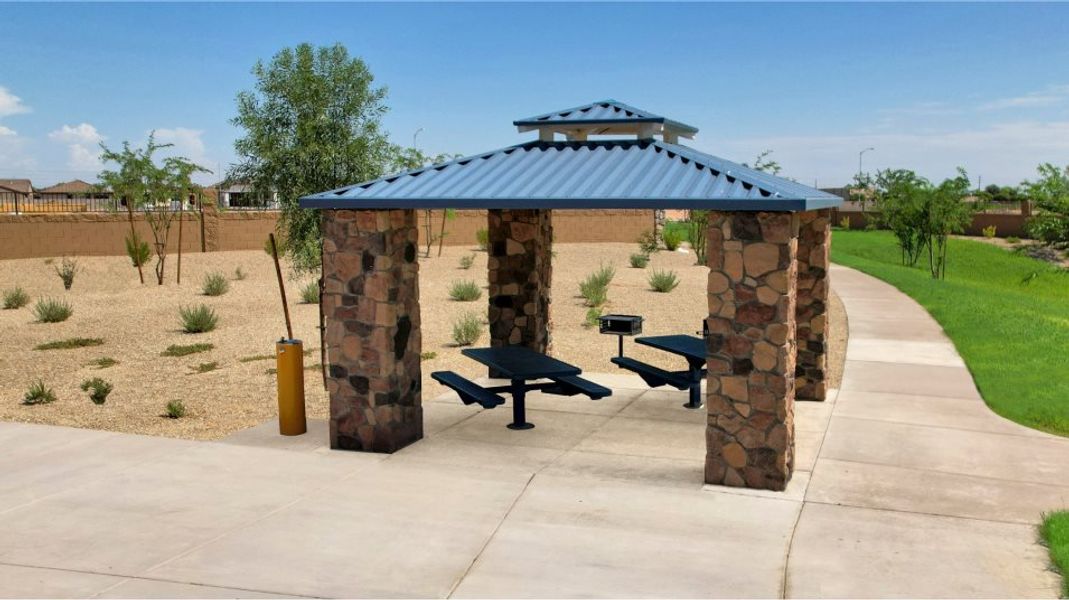 Covered picnic area