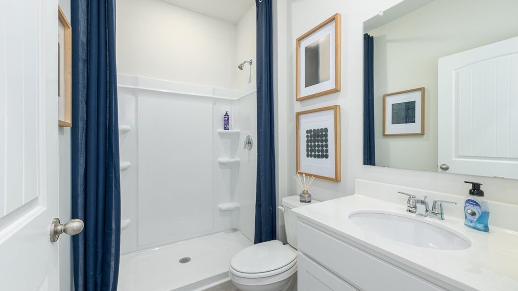 Furnished interior in a model home at Townes at Asbury in Atlanta (Image 29).