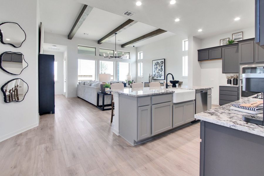 Furnished interior in a model home at Canterra Creek  60' in Iowa Colony (Image 32).