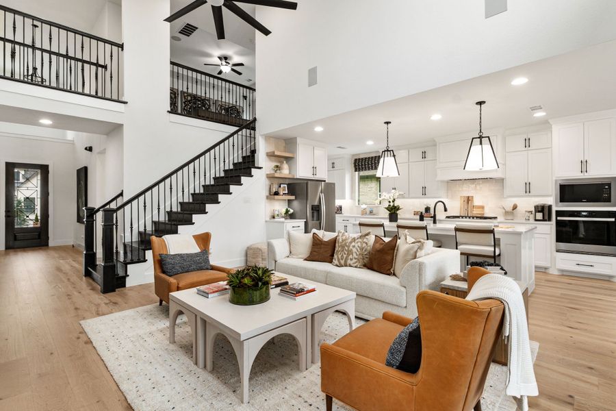 American Legend Homes 50' model in Wellington - Living Area/Kitchen American Legend Homes 50' model in Wellington - Living Area/Kitchen