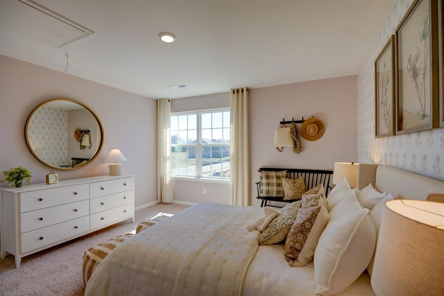 Furnished interior in a model home at Carter Ridge in Greenville (Image 34).