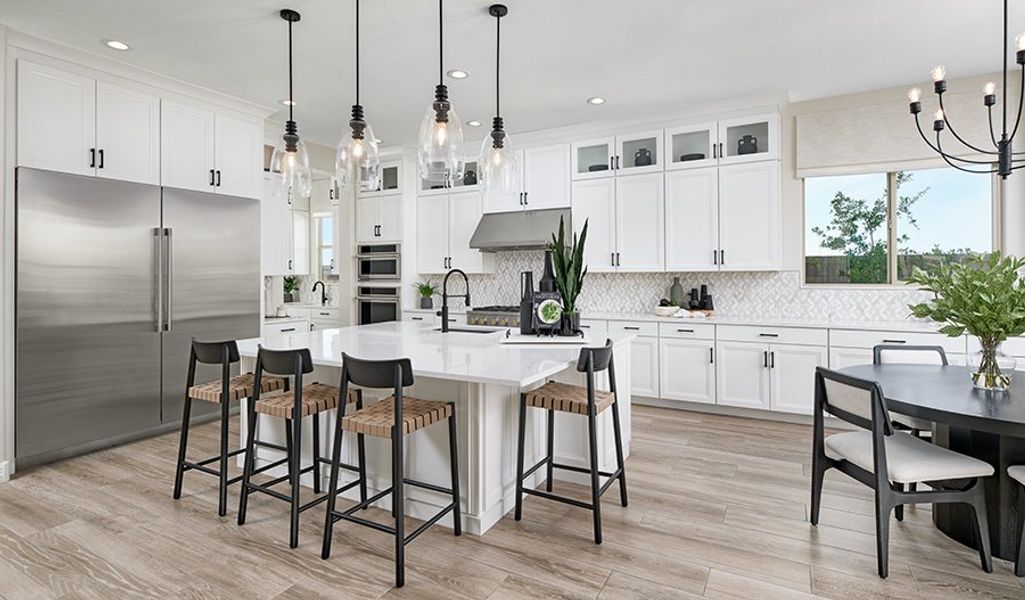 Furnished interior in a model home at Aspire at Saguaro Reserve III in Marana (Image 4).