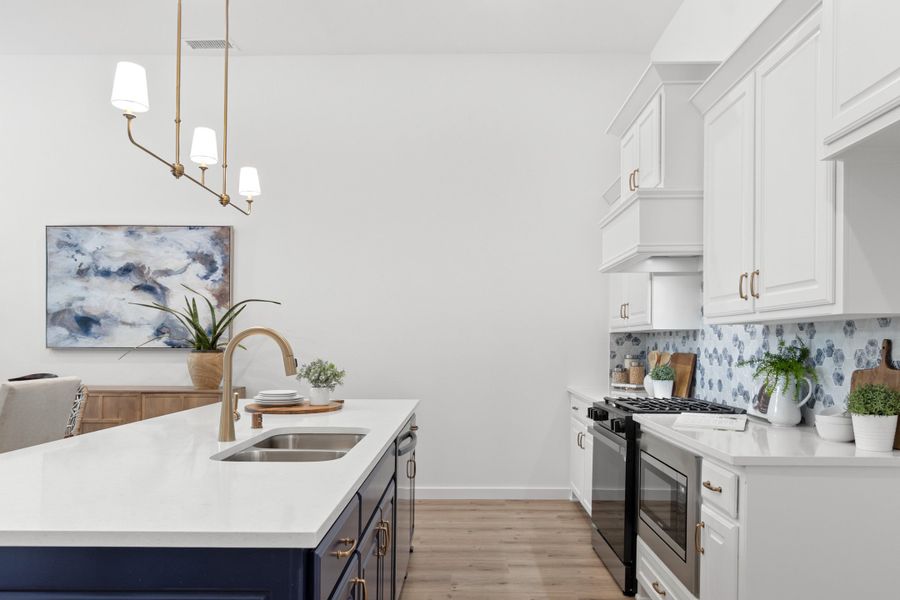 Furnished interior in a model home at Cottonwood Creek in Rowlett (Image 33).