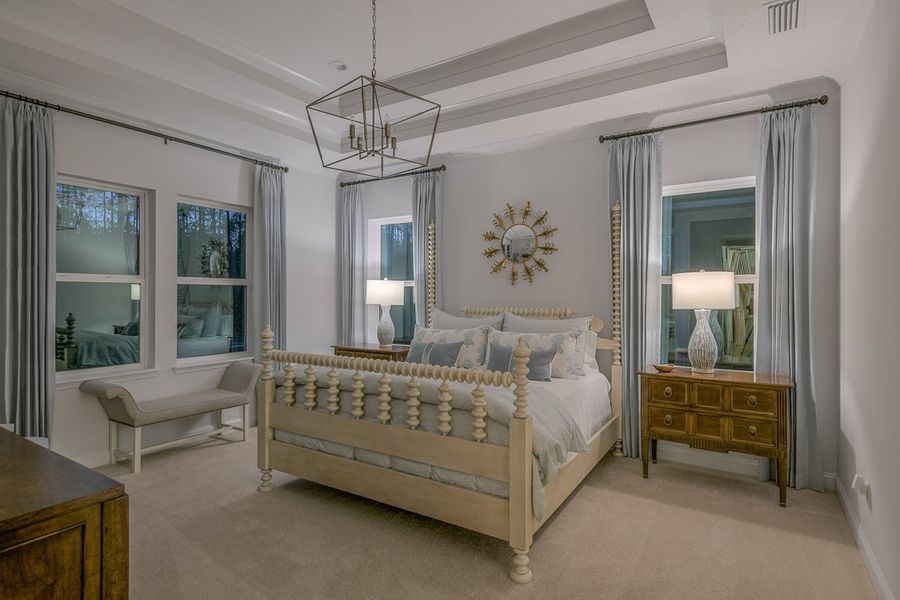 Furnished interior in a model home at Heritage Trace in Nocatee in Ponte Vedra (Image 30). Furnished interior in a model home at Heritage Trace in Nocatee in Ponte Vedra (Image 30).