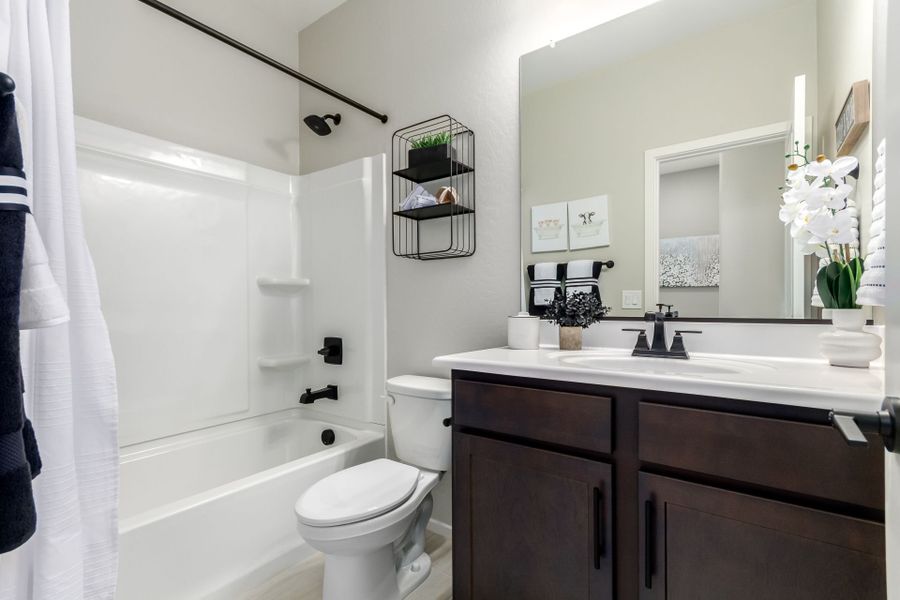 Furnished interior in a model home at Agave Springs at Teravalis in Buckeye (Image 55).