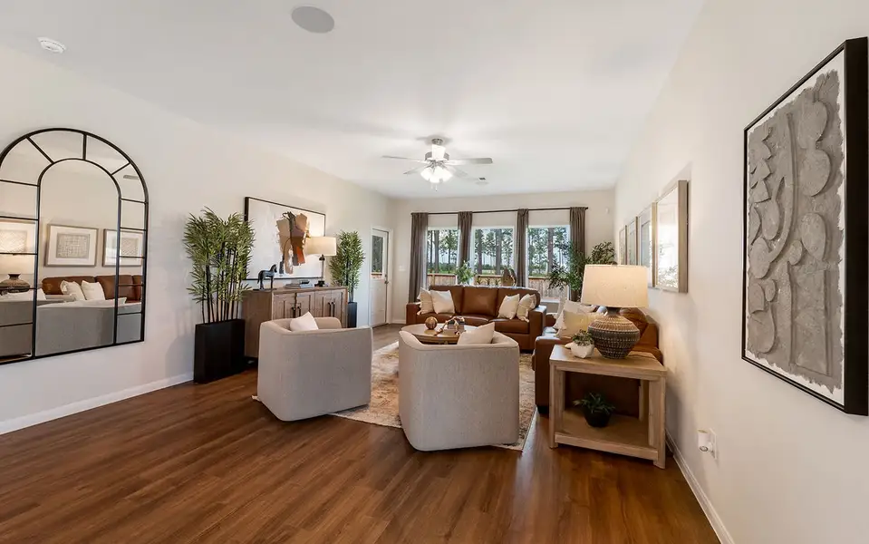 Furnished interior in a model home at The Canopies in Splendora (Image 22). Furnished interior in a model home at The Canopies in Splendora (Image 22).