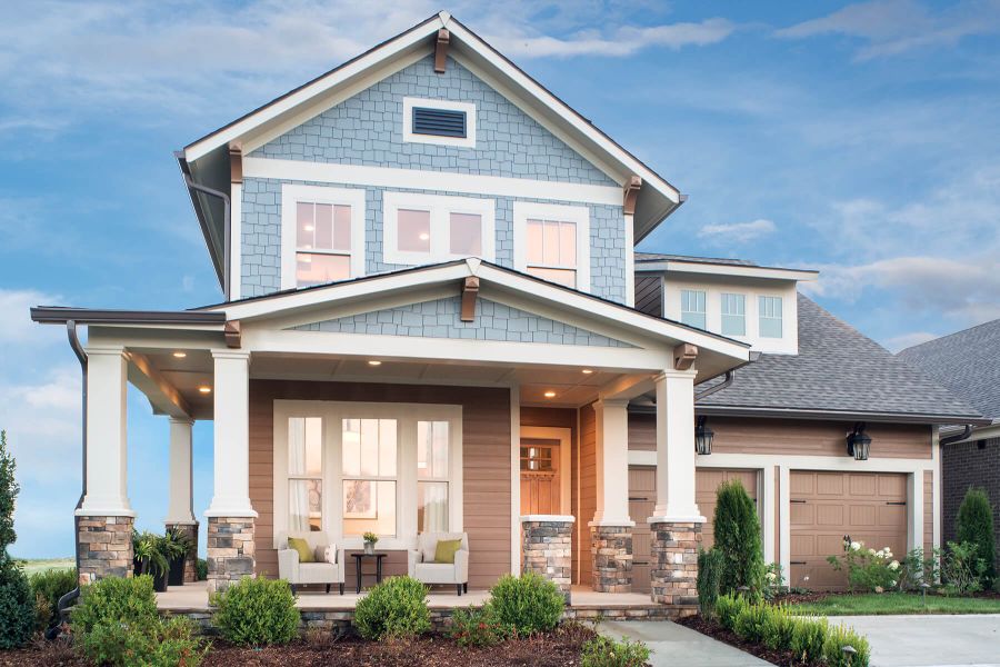 Street view of homes within the Durham Farms master-planned community in Hendersonville, TN (Image 37).