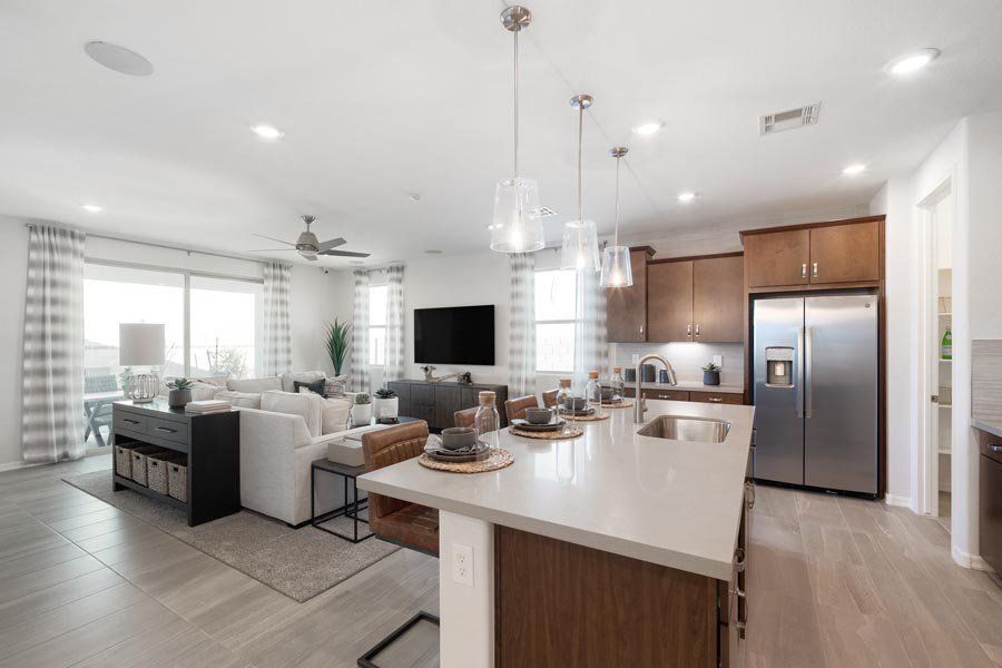 Furnished interior in a model home at Ryder Ranch in Surprise (Image 31).