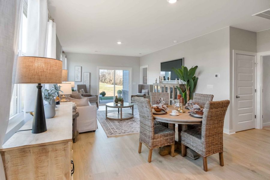 Furnished interior in a model home at Nexus South in Gallatin (Image 25).