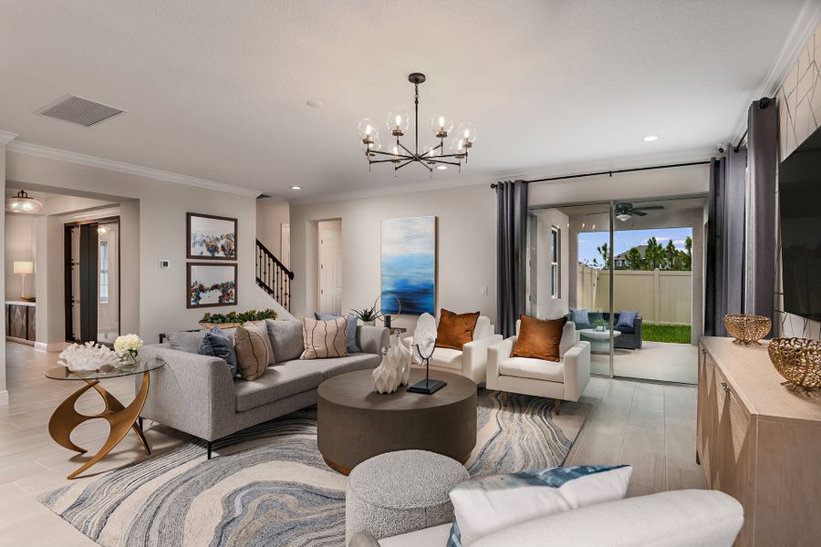 Family Room | Palmer Executive | Park View at The Hills | New Homes in Minneola, FL | Landsea Homes