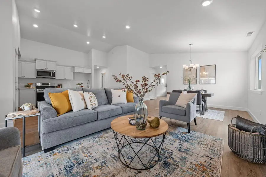 Furnished interior in a model home at Rosengarth Estates in Bend (Image 10).