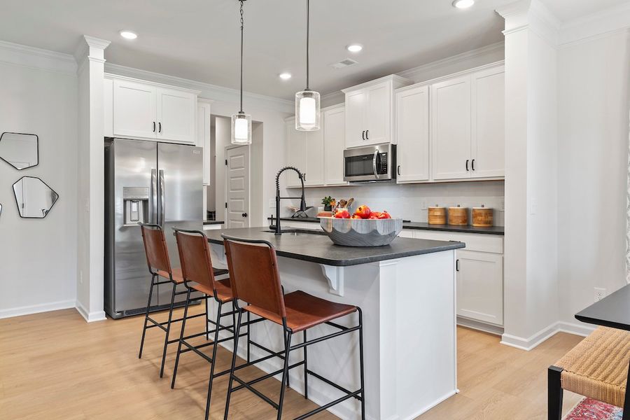 Furnished interior in a model home at Glendale Towns in Conyers (Image 68). Furnished interior in a model home at Glendale Towns in Conyers (Image 68).