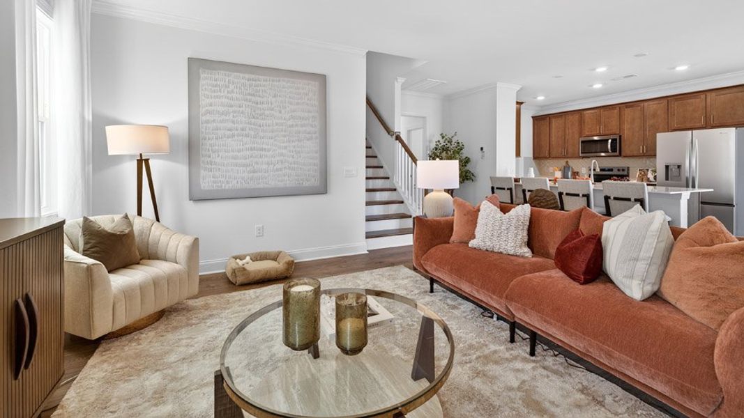 Furnished interior in a model home at Madden West in Fuquay Varina (Image 7).