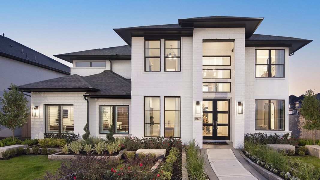 Front exterior of a home in the Everly 60' community, located in Hockley, TX (Image 3).