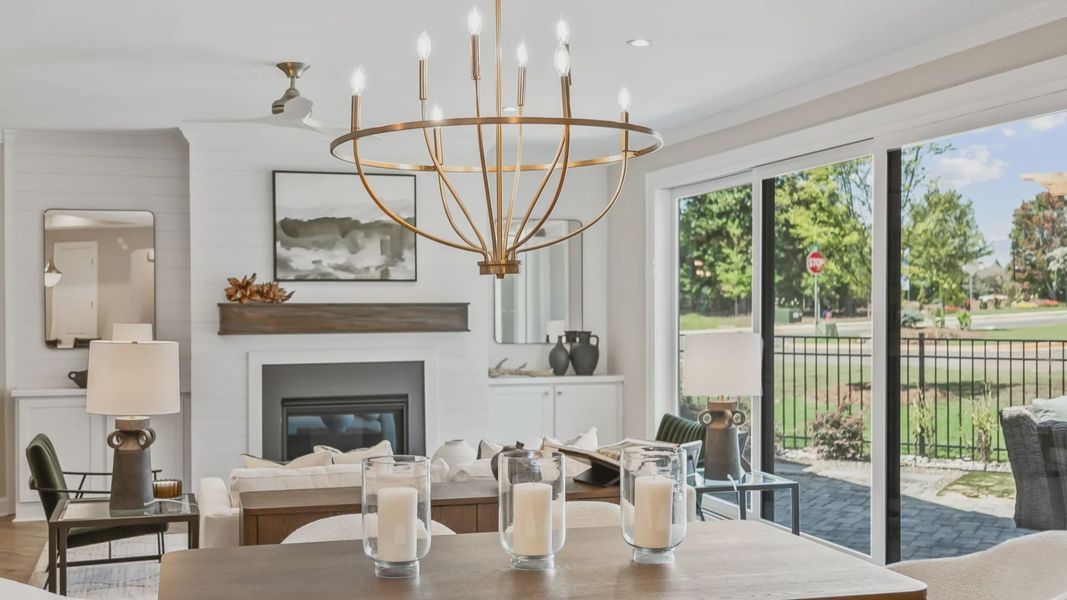 Furnished interior in a model home at The Courtyards at Holly Springs in Canton (Image 3).