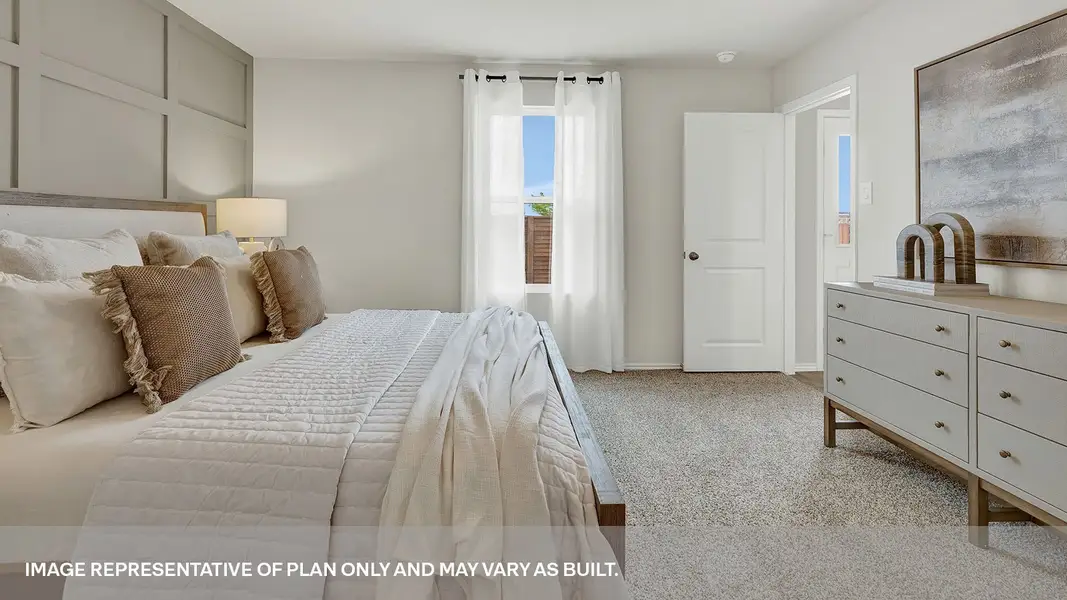 Furnished interior in a model home at Lantana in Lockhart (Image 19).