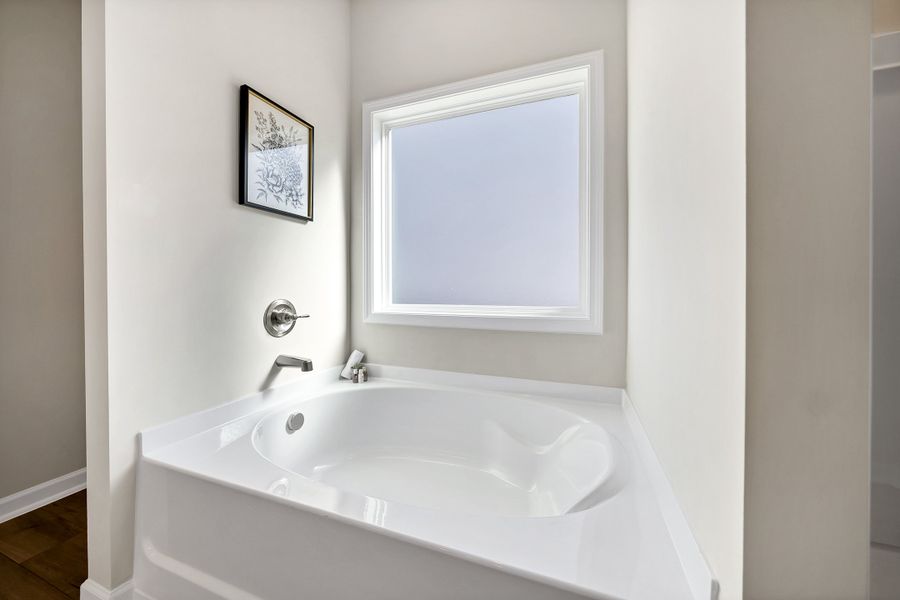 Furnished interior in a model home at Portrait Hills in Aiken (Image 75).