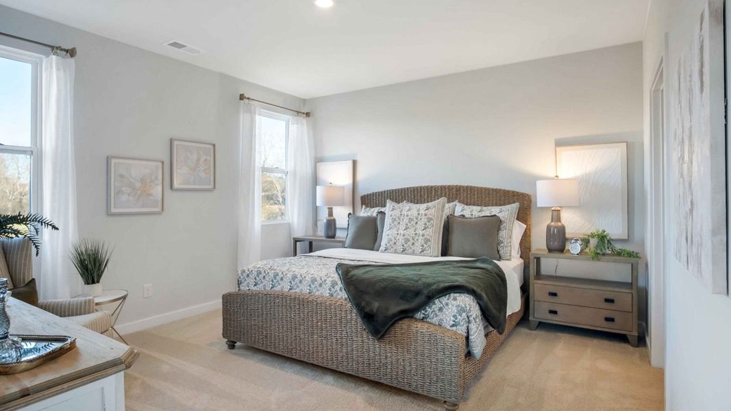 Furnished interior in a model home at Nexus South in Gallatin (Image 10).